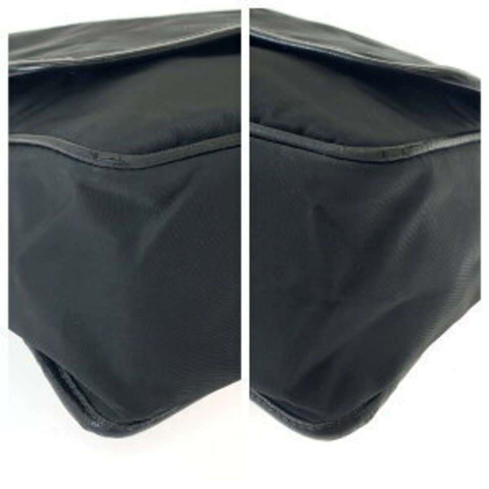 Prada bag plate logo Tessuto triangular messenger shoulder Nylon black - Picture 3 of 10